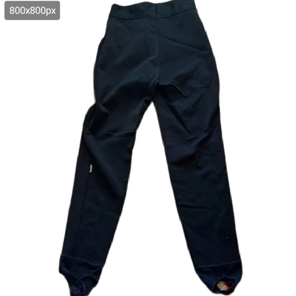 Vintage Roffe Stirrup black ski pants size 30 - Picture 2 of 5